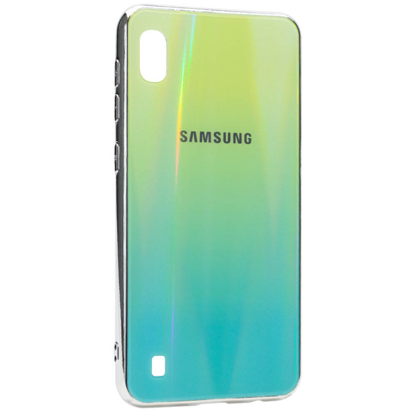 

TPU + Glass чохол Gradient Aurora з лого на Samsung Galaxy A10 (A105F) (Зелений) 743632