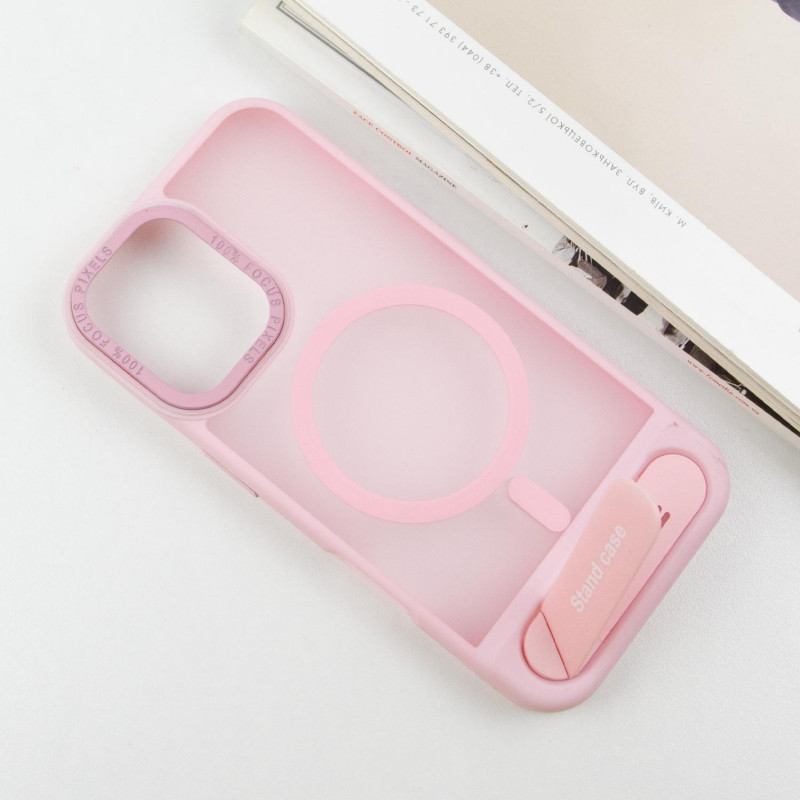 TPU+PC чехол Stand case для Apple iPhone 16 (6.1") (Pink) в магазине vchehle.ua