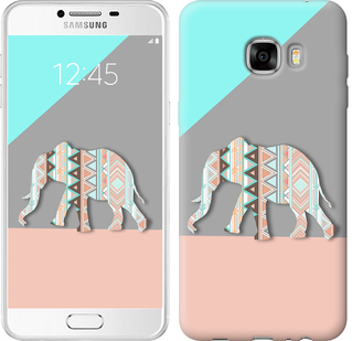 

Чехол Узорчатый слон для Samsung Galaxy C7 C7000 224550