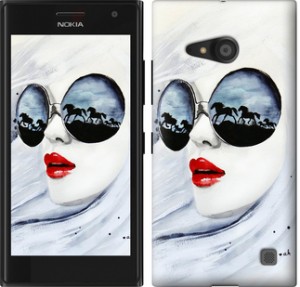 Чехол Девушка акварелью для Nokia Lumia 650