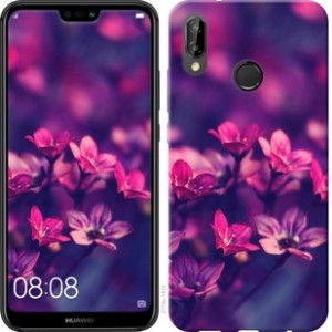 Чехол Пурпурные цветы для Huawei P20 Lite