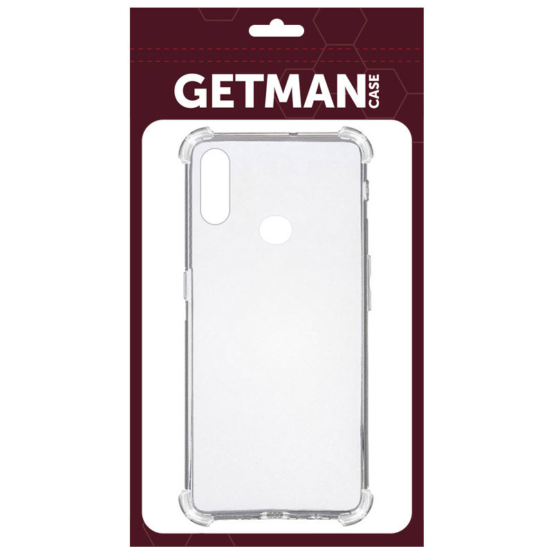 Фото TPU чехол GETMAN Ease logo усиленные углы для Samsung Galaxy A10s (Бесцветный (прозрачный)) на vchehle.ua