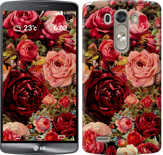 

Чехол Цветущие розы для LG D856 Dual G3 235792