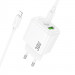 Заказать СЗУ Hoco CS55A Surplus PD30W+QC3.0 (1USB-A/1C) + кабель Type-C to Lightning (White) на vchehle.ua