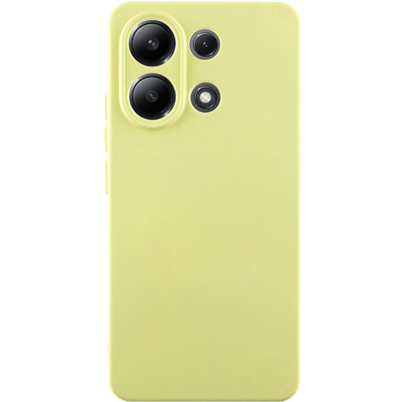 Чехол Silicone Cover Lakshmi Full Camera (AA) для Xiaomi Redmi Note 13 4G (Желтый / Mellow Yellow)