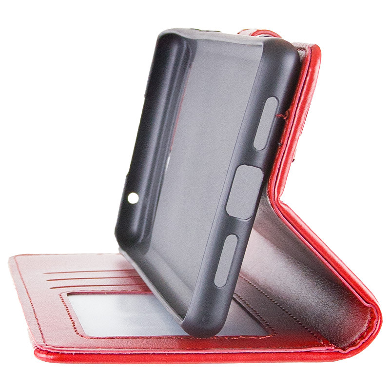 Фото Кожаный чехол-книжка GETMAN Gallant (PU) для Xiaomi Redmi Note 14 5G (Красный) в магазине vchehle.ua