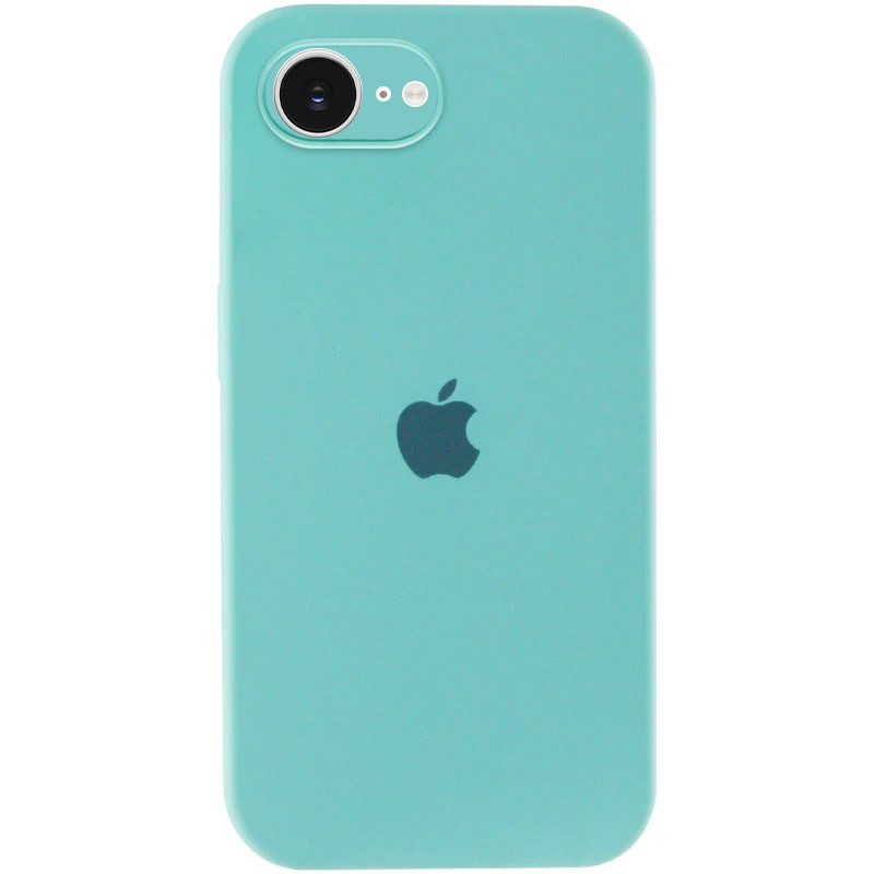 Чохол Silicone Case Full Camera Protective (AA) на Apple iPhone 16e (6.1") (Бірюзовий / Marine Green)
