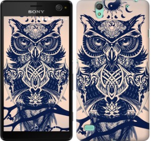 Чехол Узорчатая сова для Sony Xperia C4 E5333