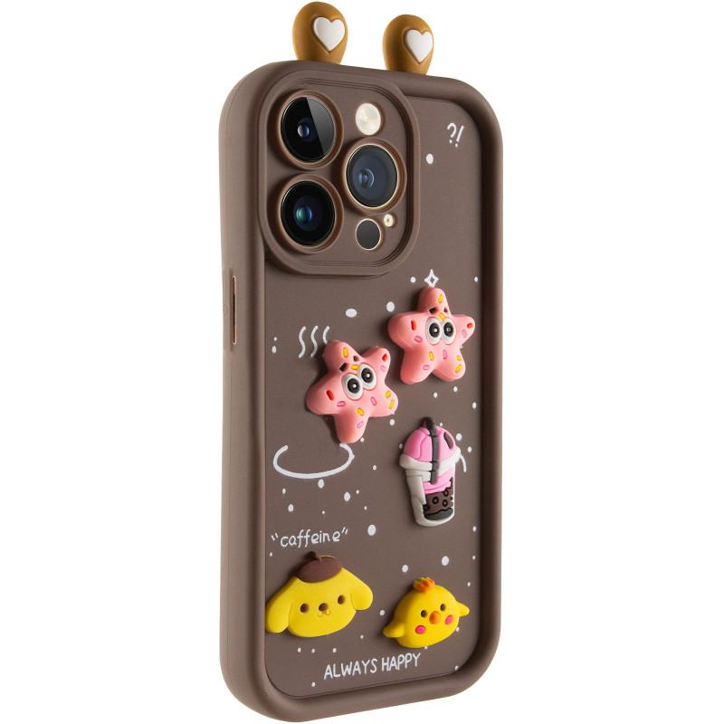 Чехол TPU Toys Case with Ears для Apple iPhone 15 Pro Max (6.7") (Brown)
