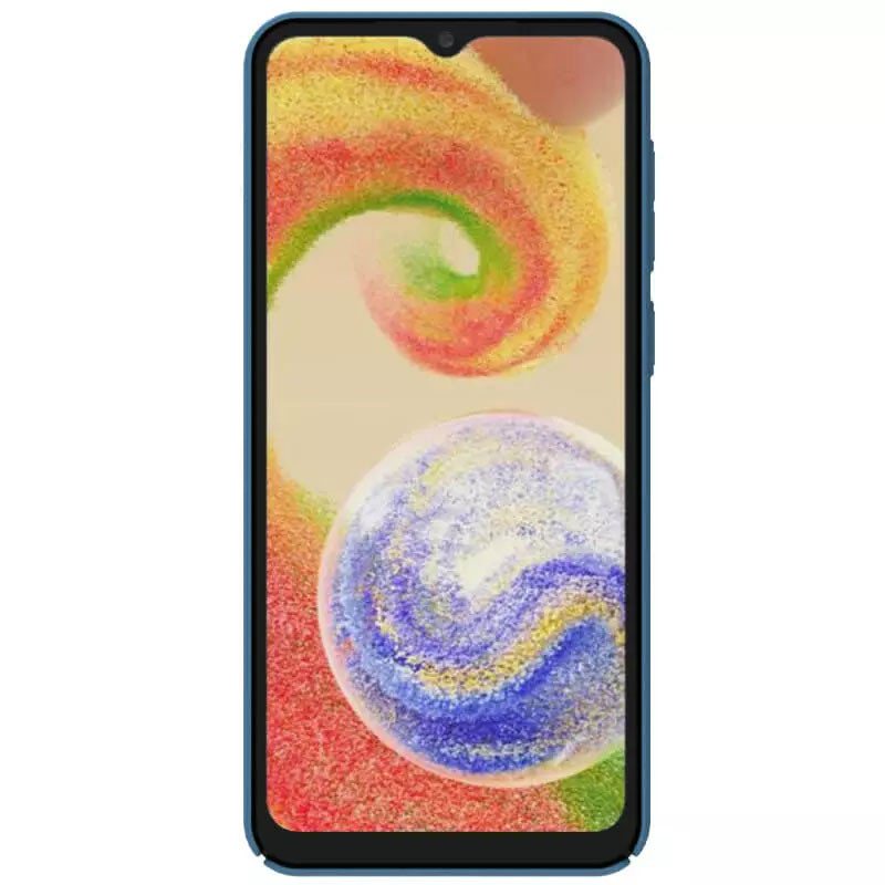 Фото Карбонова накладка Nillkin Camshield (шторка на камеру) на Samsung Galaxy A04 (Синий / Blue) на vchehle.ua