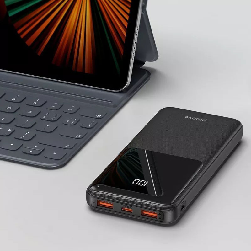 Фото Портативное ЗУ Proove Illuminator 22.5W 10000 mAh (Black) на vchehle.ua