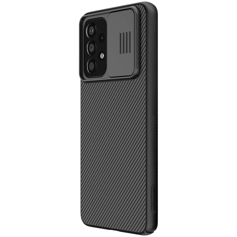 Карбоновая накладка Nillkin Camshield (шторка на камеру) для Samsung Galaxy A33 5G (Черный / Black) в магазине vchehle.ua