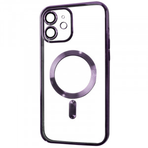 TPU чехол Fibra Chrome with Magnetic safe для Apple iPhone 12 (6.1")