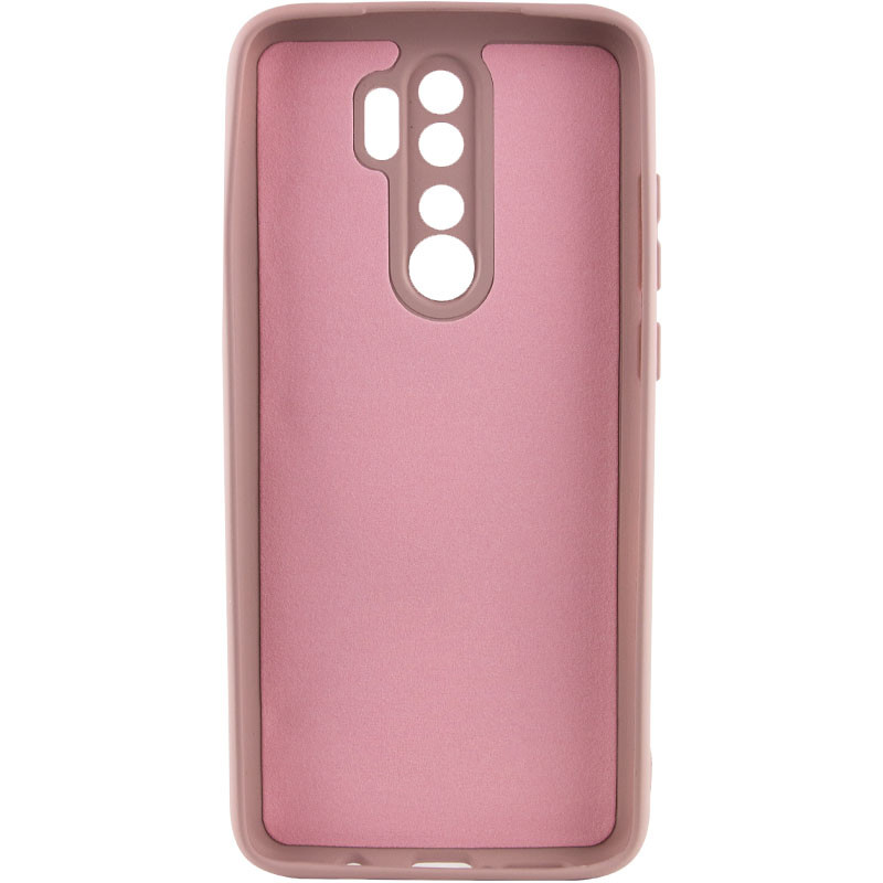 Фото Чохол TPU GETMAN Liquid Silk Full Camera на Xiaomi Redmi 9 (Рожевий / Pink Sand) на vchehle.ua