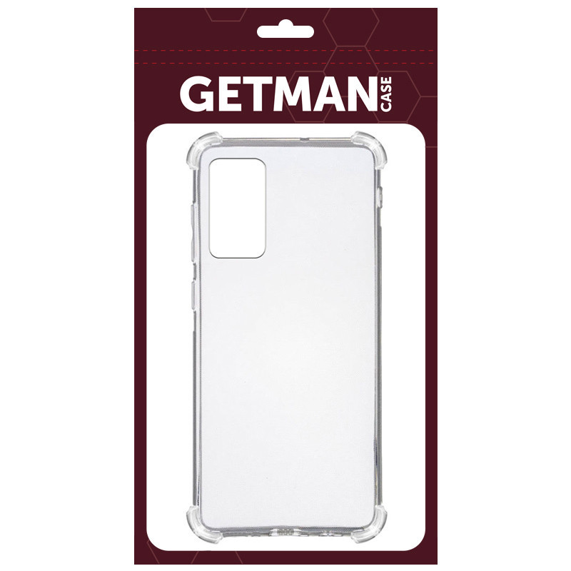 Фото TPU чохол GETMAN Ease logo посилені кути на Samsung Galaxy Note 20 (Прозорий / Transparent) на vchehle.ua