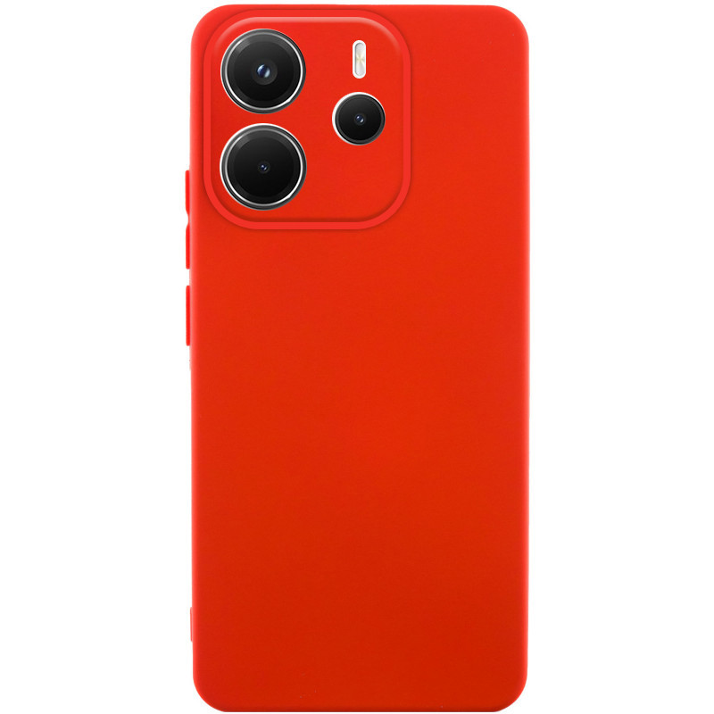 Чохол TPU GETMAN Liquid Silk Full Camera на Xiaomi Redmi Note 14 4G (Int. version) (Червоний / Red)