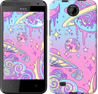 

Чехол Розовая галактика для HTC Desire 300 633324