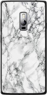 Чехол Мрамор белый для OnePlus 2