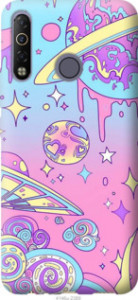 Чехол Розовая галактика для Tecno Camon 12 Air CC6