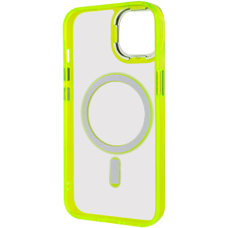 Чохол TPU Iris with Magnetic safe на Apple iPhone 12 Pro / 12 (6.1") (Жовтий) в магазині vchehle.ua