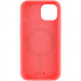 Фото Чохол Silicone Case Full Protective (AA) NO LOGO with Magnetic Safe на Apple iPhone 15 (6.1") (Кавуновий / Watermelon red) в маназині vchehle.ua