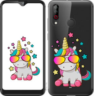 

Чохол Єдиноріг в окулярах на LG W30 911694