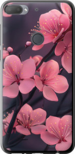 Чохол Пурпурна сакура на HTC Desire 12 Plus