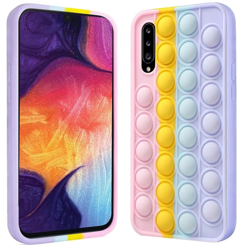 

Cиликоновый 3D чехол-антистресс Pop it Bubble для Samsung Galaxy A20 A205F (Разноцветный) 1186896