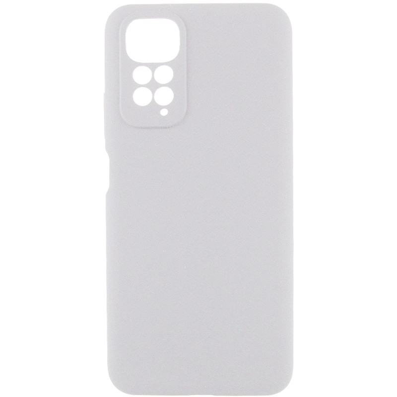 Чехол TPU GETMAN Liquid Silk Full Camera для Xiaomi Redmi Note 11 (Global) / Note 11S (Белый / White)