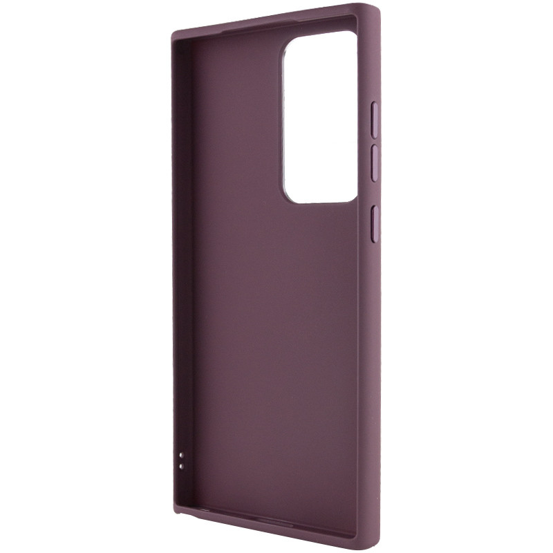 Фото TPU чохол Bonbon Metal Style на Samsung Galaxy S24 Ultra (Бордовий / Plum) в маназині vchehle.ua