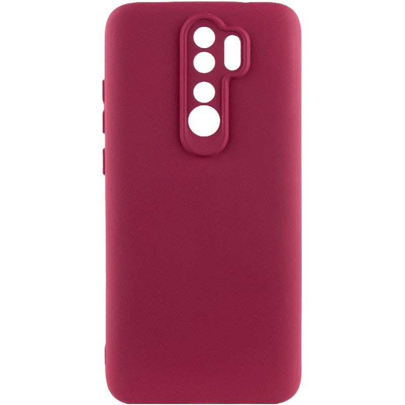 Чехол Silicone Cover Lakshmi Full Camera (A) для Xiaomi Redmi Note 8 Pro (Бордовый / Marsala)