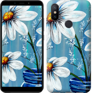

Чехол Красивые арт-ромашки для Xiaomi Mi A2 650392