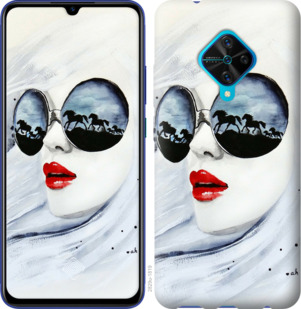 

Чехол Девушка акварелью для Vivo V17 878849