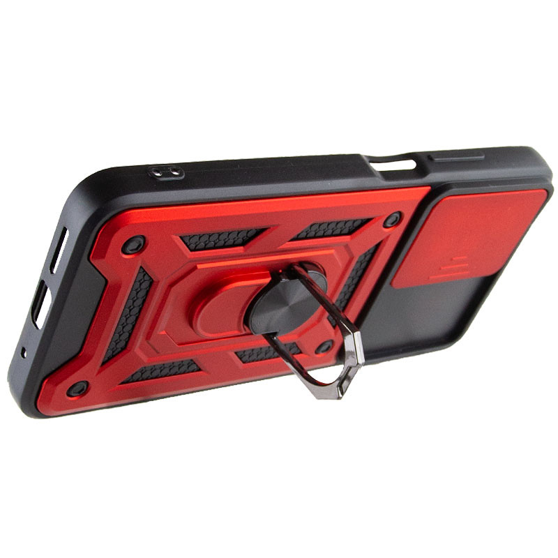 Купить Ударопрочный чехол Camshield Serge Ring для Xiaomi Redmi 10 (Красный) на vchehle.ua