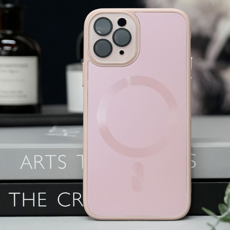 Фото Чехол TPU+Glass Sapphire Midnight with Magnetic Safe для Apple iPhone 12 Pro Max (6.7") (Розовый / Pink Sand) на vchehle.ua