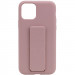 Чехол Silicone Case Hand Holder для Apple iPhone 11 Pro (5.8") (Розовый / Pink Sand)