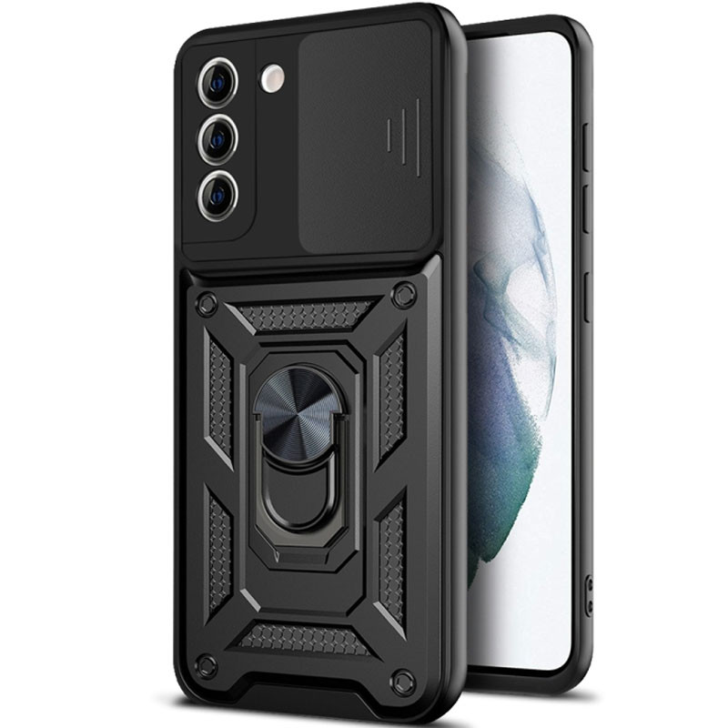 Ударостійкий чохол Camshield Serge Ring на Samsung Galaxy S21 (Черный)