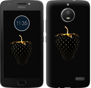 Чехол Черная клубника для Motorola Moto E4