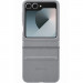 Кожаный чехол Leather Case (AAA) для Samsung Galaxy Z Flip7 (Light Gray)