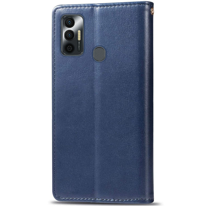 Фото Кожаный чехол-книжка GETMAN Gallant (PU) для TECNO Spark 7 (Синий) в магазине vchehle.ua