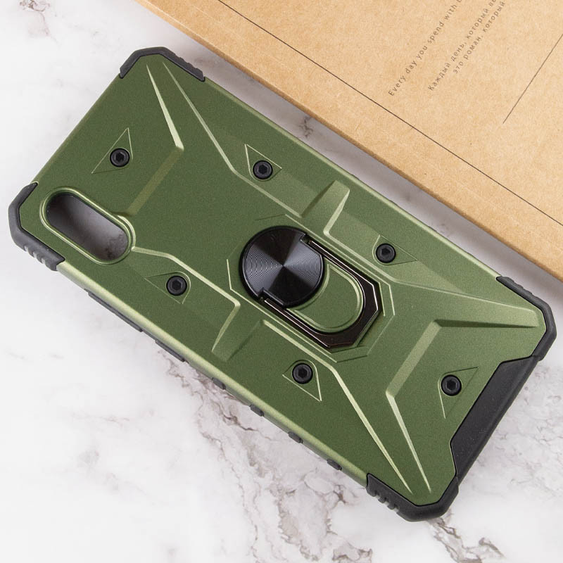 Ударостійкий чохол Pathfinder Ring на Xiaomi Redmi 9A (Зелений / Army Green) в магазині vchehle.ua