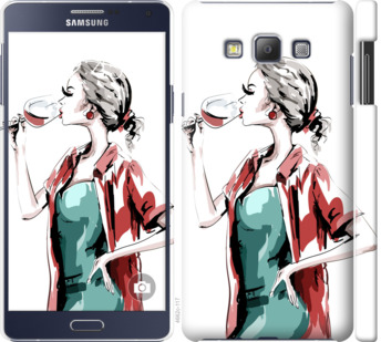 

Чехол Девушка с бокалом для Samsung Galaxy A7 A700H 841350