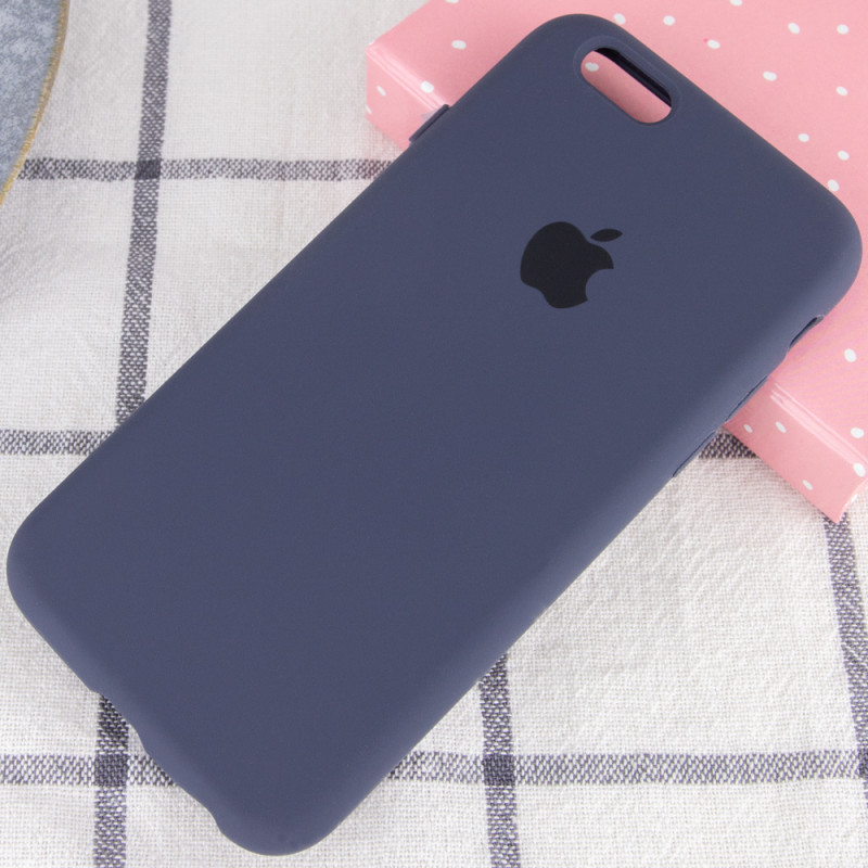 Фото Чохол Silicone Case Full Protective (AA) на Apple iPhone 6/6s (4.7") (Темний Синій / Midnight Blue) на vchehle.ua