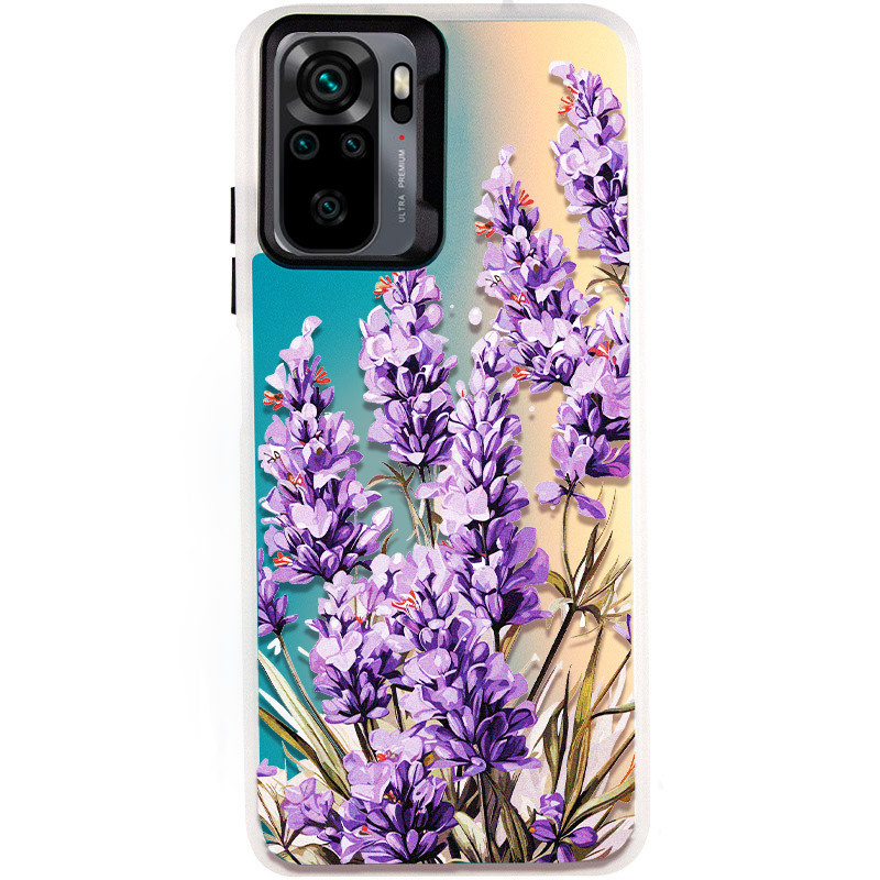 TPU+PC чехол TakiTaki Magic glow для Xiaomi Redmi Note 10 / Note 10s (Lavender / Pink / Purple)