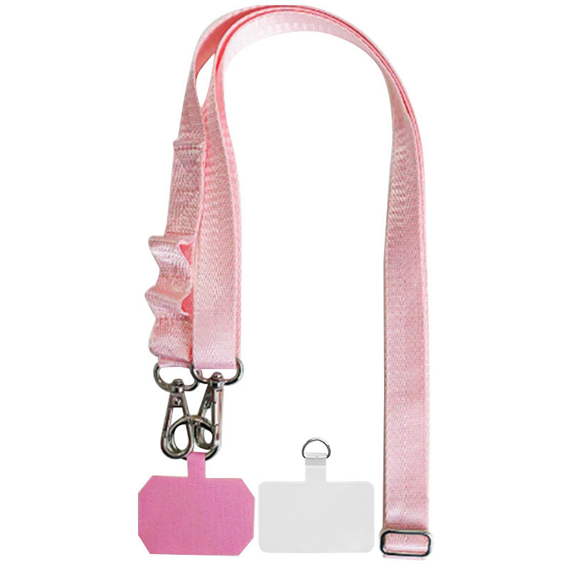 Шнурок широкий с двумя креплениями (2см) 140см (Pink)