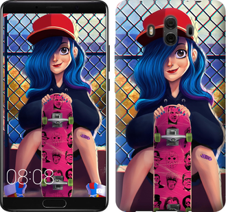 

Чохол Прикольна дівчинка зі скейтбордом на Huawei Mate 10 618422