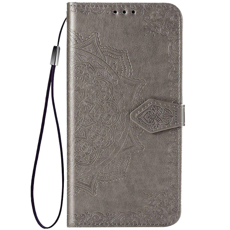 

Шкіряний чохол (книжка) Art Case з візитницею для Oppo A12 (Сірий) 1082210