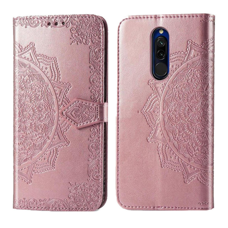 Фото Кожаный чехол (книжка) Art Case с визитницей для Xiaomi Redmi 8 (Розовый) на vchehle.ua