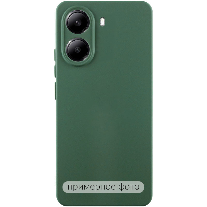 Чохол Silicone Cover Lakshmi Full Camera (AA) на Xiaomi 14T Pro (Зелений / Dark green)