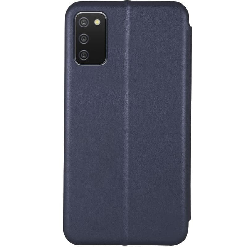 Фото Шкіряний чохол-книжка Classy на Samsung Galaxy A03s / A02s (Темно синій) на vchehle.ua
